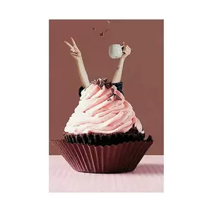 home & lifestyle decorațiune de perete cu ramă Kobieca Babeczka Retro imagine