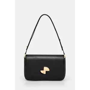 Patou poseta de piele culoarea negru, BA0175000 imagine