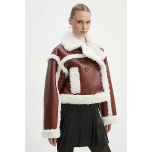 Stand Studio geaca Kristy Jacket femei, culoarea maro, de tranzitie, 61090-9010 imagine