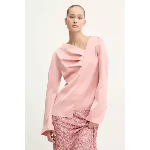 Stine Goya bluza femei, culoarea roz, neted, T016-2261 imagine