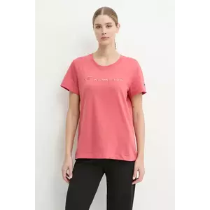 Champion tricou din bumbac femei, culoarea rosu, 117650 imagine