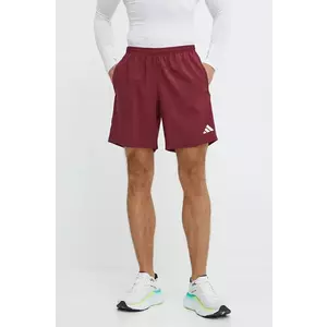 adidas Performance pantaloni scurți de alergare Own The Run Base culoarea bordo, IZ4088 imagine
