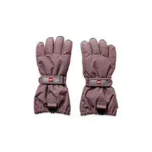 Lego Wear mănuși de schi pentru copii culoarea maro imagine