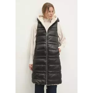 Answear Lab vesta cu doua fete femei, culoarea negru, de iarna imagine