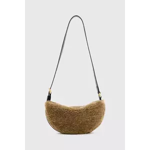 AllSaints poseta HALF MOON culoarea maro, W047XB imagine