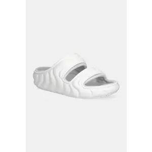 Crocs papuci Classic Cozzy Overpuff Sandal culoarea alb, 210074 imagine