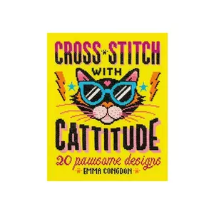home & lifestyle carte Cross Stitch with Cattitude by Emma Congdon, English imagine
