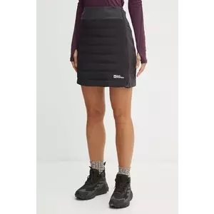 Jack Wolfskin fustă sport Alpspitze culoarea negru, mini, drept, A61776 imagine