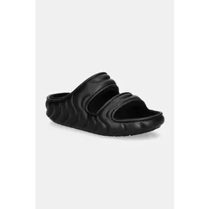 Crocs papuci Classic Cozzy Overpuff Sandal culoarea negru, 210074 imagine