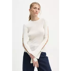 FROM FUTURE pulover de lana femei, culoarea bej, light, WTO02295 imagine