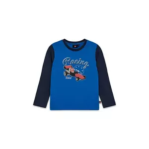 Lego longsleeve din bumbac pentru copii LWTANO 710 culoarea albastru marin, cu imprimeu, 12011354 imagine