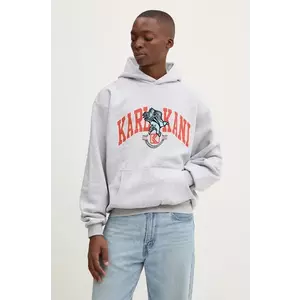 Karl Kani bluza barbati, culoarea gri, cu glugă, cu imprimeu, 60210116 imagine