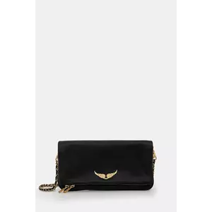 ZADIG&VOLTAIRE poșetă de piele culoarea negru, LWBA00001 imagine