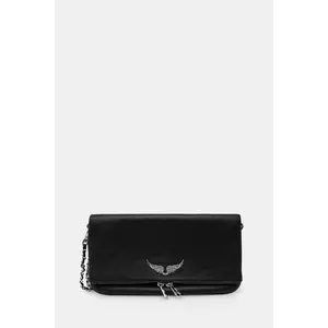 ZADIG&VOLTAIRE poșetă de piele culoarea negru, LWBA00001 imagine