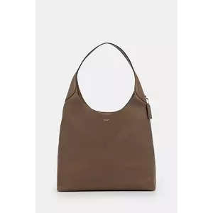 Coach poseta de piele culoarea maro, CU044 imagine