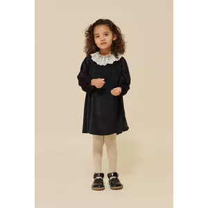 Konges Sløjd rochie fete VENOLA DRESS GRS culoarea negru, mini, evazată, KS102136 imagine