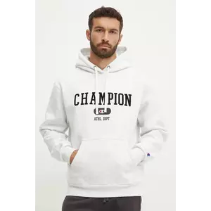 Champion bluza barbati, culoarea bej, cu glugă, cu imprimeu, 220430 imagine