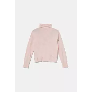 United Colors of Benetton pulover pentru copii din amestec de lana culoarea roz, light, 106WC200G imagine