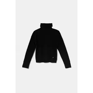 United Colors of Benetton pulover pentru copii din amestec de lana culoarea negru, light, 106WC200G imagine