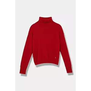 United Colors of Benetton pulover pentru copii din amestec de lana culoarea rosu, light, 106WC200G imagine