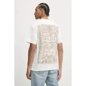 Sixth June tricou barbati, culoarea alb, cu imprimeu imagine