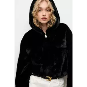 Answear Lab geaca femei, culoarea negru, de tranzitie, oversize imagine