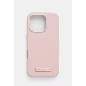 Karl Lagerfeld etui pentru telefon iPhone 16 Pro 6.3 culoarea roz, KLHMP16LPGMSRPP imagine