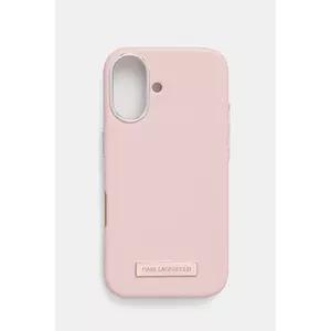 Karl Lagerfeld etui pentru telefon iPhone 16 6.1 culoarea roz, KLHMP16SPGMSRPP imagine