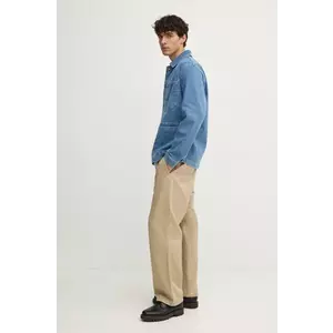 United Colors of Benetton geacă din denim bărbați, de tranziție, oversized, 2KD6UN05G imagine