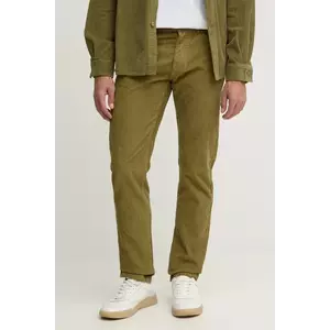 United Colors of Benetton pantaloni de catifea cord culoarea verde, drept, 4FYHU7B88 imagine