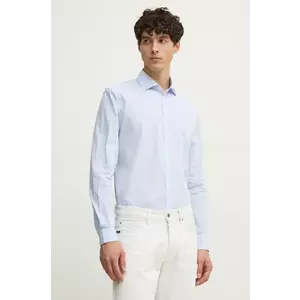 Sisley camasa din bumbac barbati, cu guler italian, regular, 5VJUSQ04C imagine