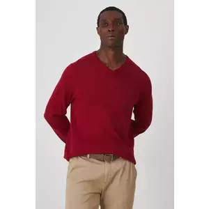 Medicine pulover de bumbac culoarea bordo, light imagine