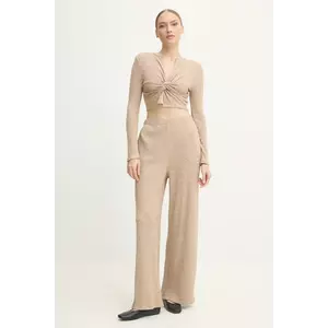 Answear Lab compleu femei, culoarea bej imagine