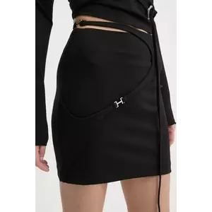 Heliot Emil fustă culoarea negru, mini, creion, AW24.W.12.042.BLK01 imagine