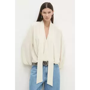 Answear Lab bluza femei, culoarea bej, neted imagine