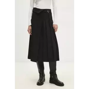 Answear Lab fustă culoarea negru, midi, evazati imagine