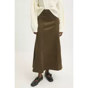 Answear Lab fustă culoarea verde, maxi, evazati imagine