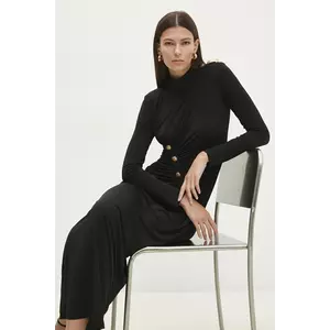 Answear Lab rochie culoarea negru, maxi, mulată imagine