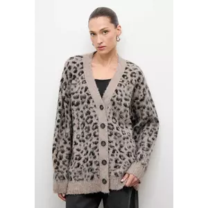 Answear Lab cardigan femei, culoarea maro imagine