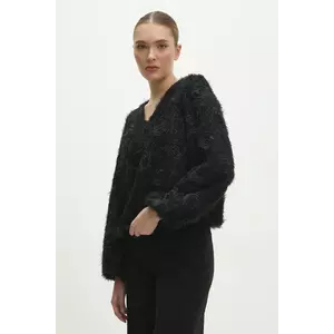 Answear Lab bluza femei, culoarea negru, cu imprimeu imagine