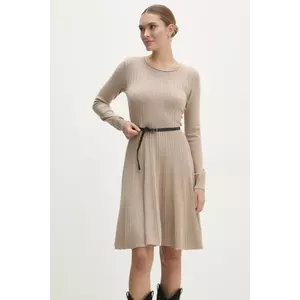 Answear Lab rochie culoarea bej, mini, evazată imagine