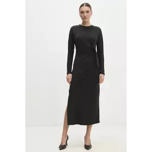 Answear Lab rochie culoarea negru, maxi, dreaptă imagine