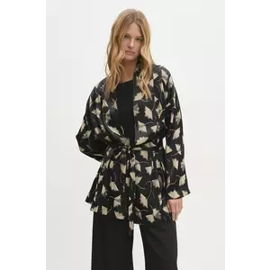 Answear Lab sacou culoarea negru, oversize, modelator imagine