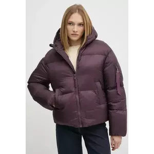 Alpha Industries geacă femei, culoarea violet, de iarnă, 148006 imagine