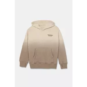 Abercrombie & Fitch bluza copii culoarea bej, cu glugă, modelator, KI222-4127 imagine