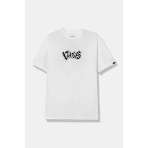 Vans tricou de bumbac pentru copii SHATTERED culoarea bej, cu imprimeu, VN000JW9WHT1 imagine