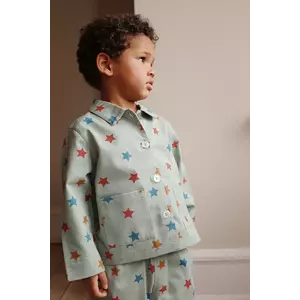 Konges Sløjd geaca copii FEN JACKET GOTS culoarea turcoaz, KS101976 imagine