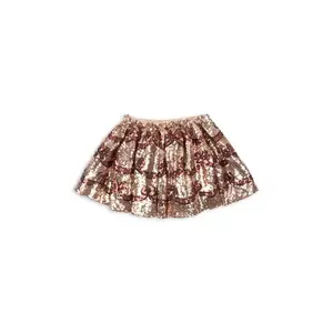 Konges Sløjd fusta STARLA BOW WOW SKIRT culoarea auriu, mini, evazati, KS102173 imagine