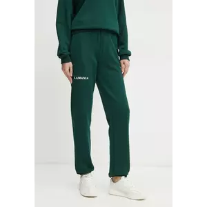 La Mania pantaloni de trening SOUL.3 culoarea verde, cu imprimeu, SOUL.3 imagine