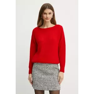 Morgan pulover din amestec de lana MREINE femei, culoarea rosu, MREINE imagine